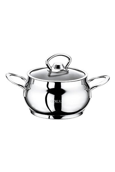 OMS PASLANMAZ 2 Pieces Steel Mini Pot 14 cm 2009