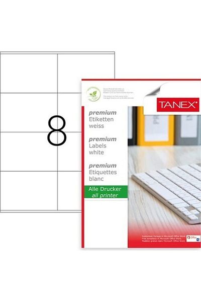 Tanex TW-2374 Laser Label 105 X 74,25 Mm