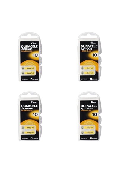 Duracell Actıvaır 10 Numara 24 Li Kulaklık Pili (4 Paket 24 Adet)