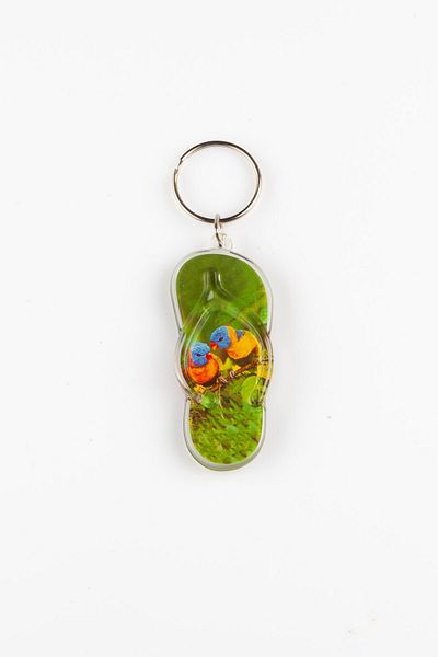 Dünyadan Hediyeler Sandals Slippers Keychain Parrot Themed