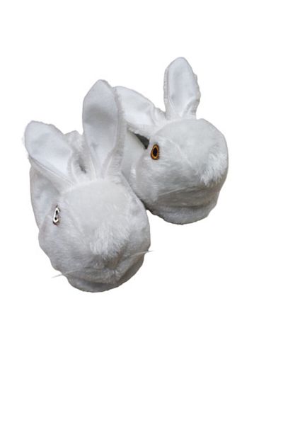 TREND AYAKKABI Papuci unisex cu iepure alb