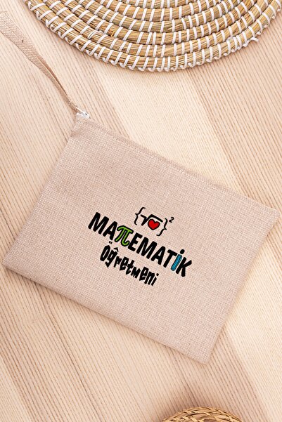 Procity Meslek Matematik Öğretmeni Keten Bez El Çantası