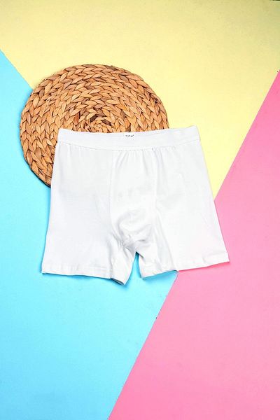 BSM Ανδρικό μπόξερ 3 τεμαχίων Lycra Cotton Strech White