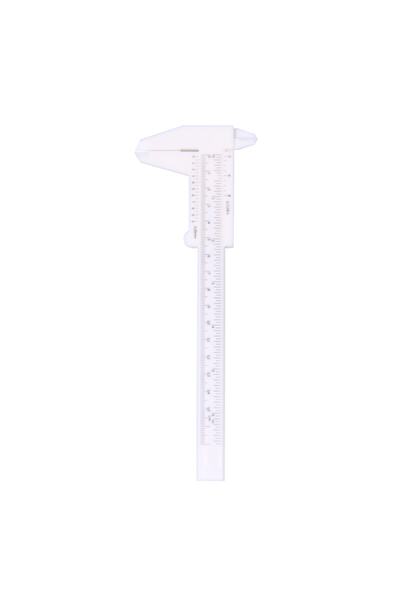 Jilong White Millimetric Plastic Caliper Ruler 150 mm
