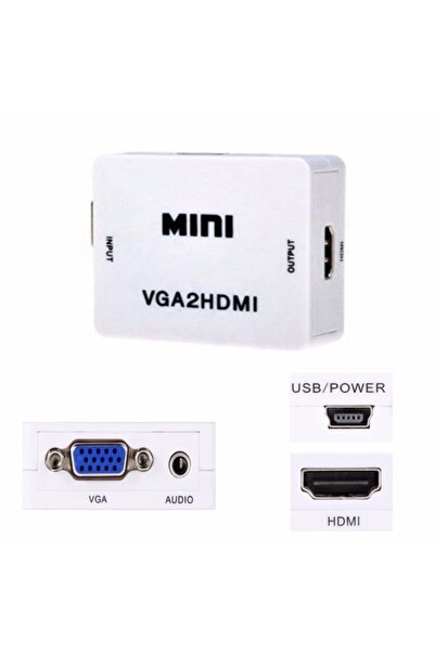 Alfais 4554 Vga To Hdmi Çevirici Dönüştürücü Adaptör