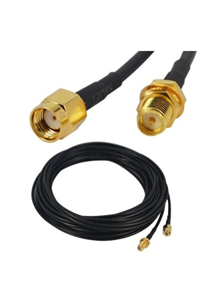 Alfais 4544 Wireless Wi-fi Crc9 Anten Uzatıcı Uzatma Kablosu 10 m
