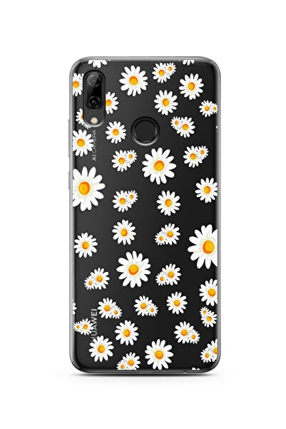 Spoyi Papatya Tasarımlı Süper Şeffaf Silikon Telefon Kılıfı Huawei P Smart (2...