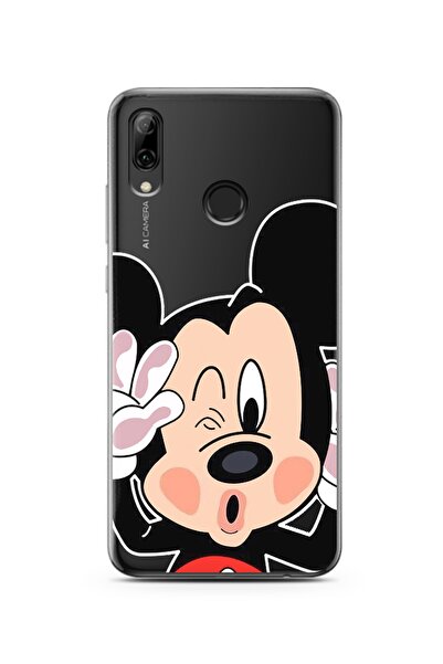 Spoyi Mickey Tasarımlı Süper Şeffaf Silikon Telefon Kılıfı Huawei P Smart (2019)