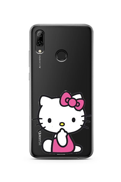 Spoyi Hello Kity Tasarımlı Süper Şeffaf Silikon Telefon Kılıfı Huawei P Smart...