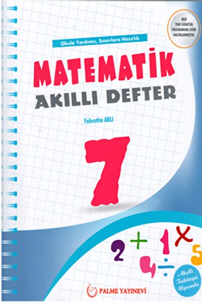 Palme Yayınevi 7. Sınıf Matematik Akıllı Defter Palme Yayıncılık