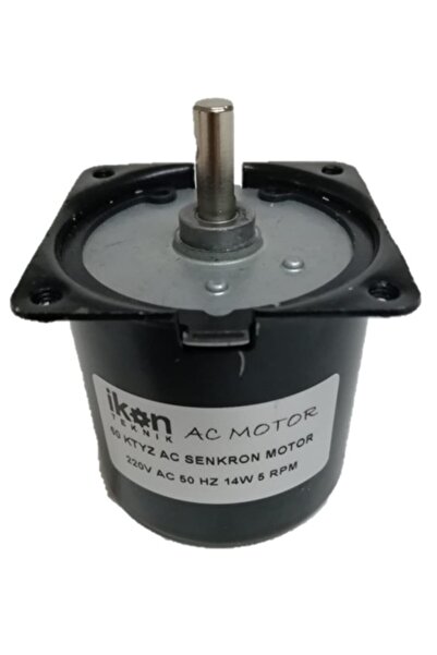 İKON TEKNİK AC SENKRON MOTOR 60 KTYZ 14 Watt 5 RPM 220 Volt VİYOL MOTORU - KU...