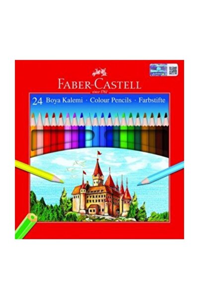 Faber Castell علبة كرتون أقلام تلوين جافة من فابر كاستل 24 لون