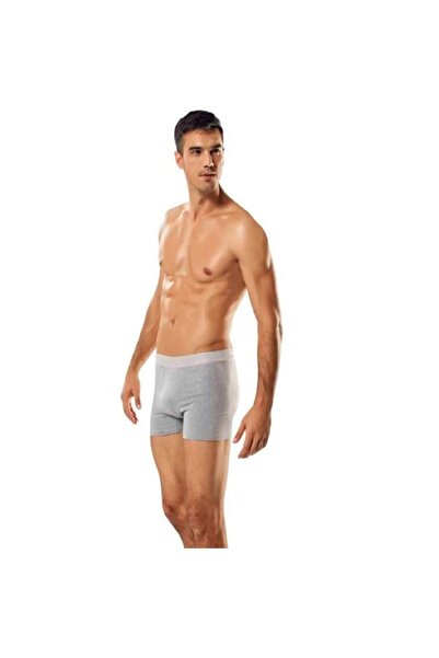 GÜMÜŞ Bărbați Gri material elastic Bumbac boxeri Pachet de 3 4018