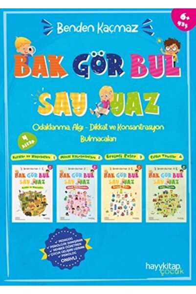 hayykitap Benden Kaçmaz 4lü Set Odaklanma, Algı Dikkat Ve Konsantrasyon Bul