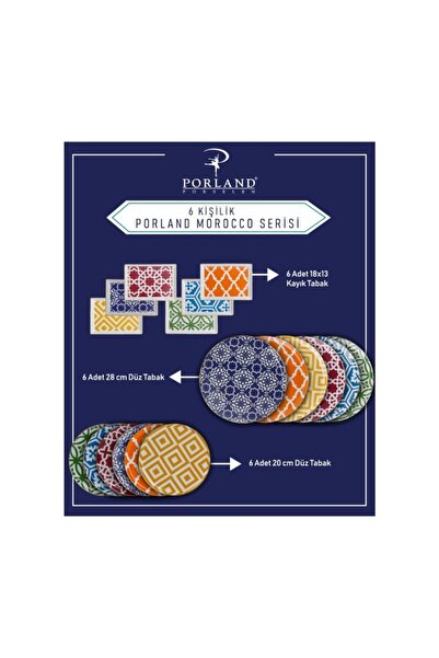 Porland Seri 18 Parça Servis Takımı