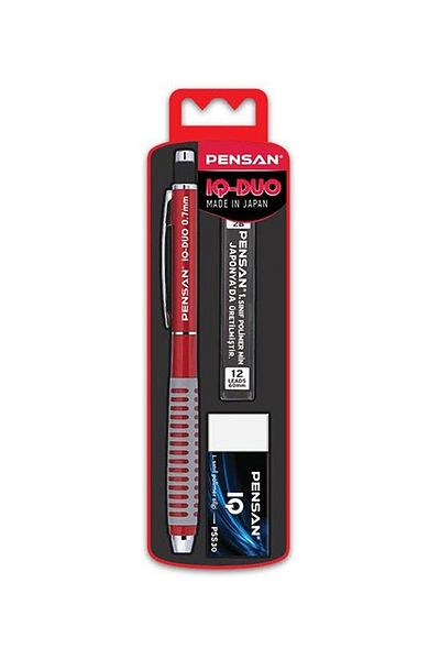 Pensan Iq-duo 0.7 Nib Pen Set Red