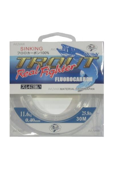 Wily Trout Real Fighter 30m Spin Lrf Fluorocarbon Misina