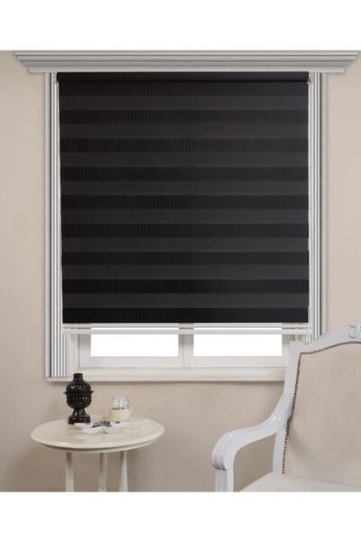 Taç RÜYAPER Siyah Bambu Zebra Perde