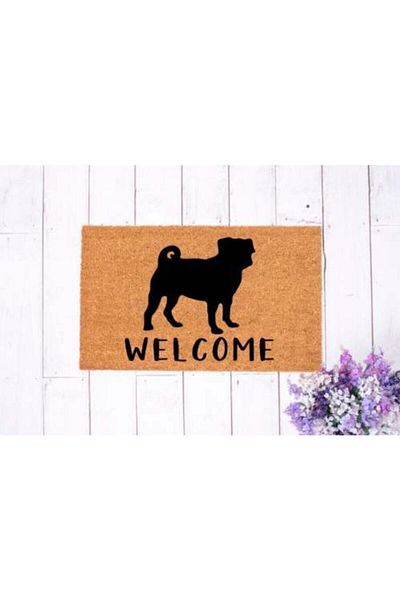 DefLife Home Pug Door Front Koko Mat