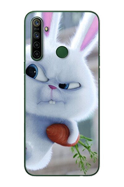 Spoyi Dedektif Tavşan Tasarımlı Süper Şeffaf Silikon Telefon Kılıfı Oppo Realmi 5i