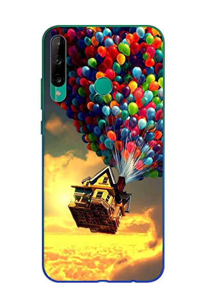 Spoyi Yukarı Bak Balon Tasarımlı Süper Şeffaf Silikon Telefon Kılıfı Huawei P40 Lite E