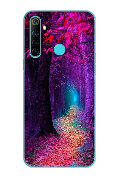 Spoyi Sonbahar Tasarımlı Süper Şeffaf Silikon Telefon Kılıfı Oppo Realmi 6i