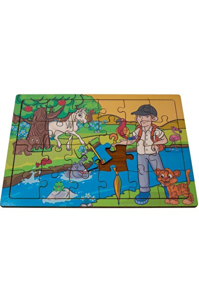 minİQ toys Hayvan Dostlarımız Ahşap Puzzle (24 Parça)