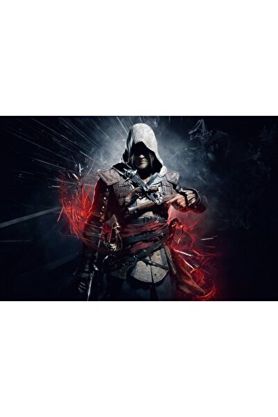 hediyeniburadabul Masă Assassin's Creed Black Flag din lemn/mdf