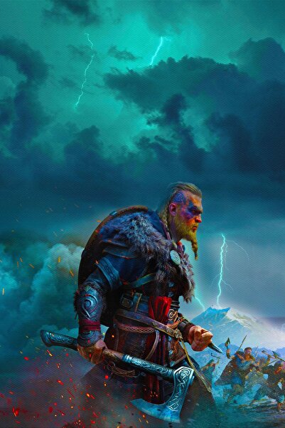 hediyeniburadabul Assassin's Creed Valhalla Eivor Masă din lemn/mdf