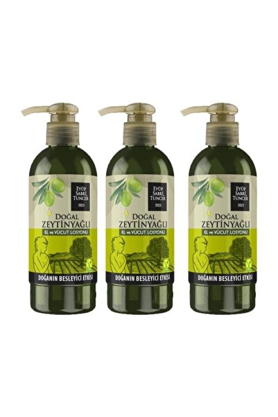 Eyüp Sabri Tuncer 250 مل × 3 قطع لوشن لليدين والجسم بزيت الزيتون الطبيعي - Es...