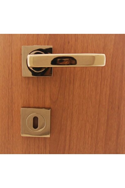 Dooraks Sarı Çelebi Albifirin  Rozetli Wc Kapı Kolu