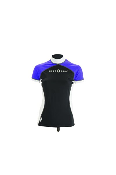 Aqua Lung Top Lycra Gri/lila Kısa Kol Kadın M