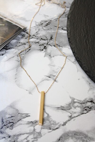 X-Lady Accessories Kadın Uzun Küp Yuvarlak Pullu Ikili Kombin Kolye Altın Kaplama