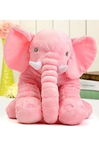 Genel Markalar Yumuşacık Uyku Arkadaşı Pembe Fil Tam 65 Cm Boyunda