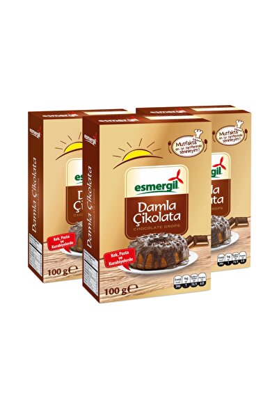 Esmergil Damla Çikolata 3'lü Paket 3x100gr
