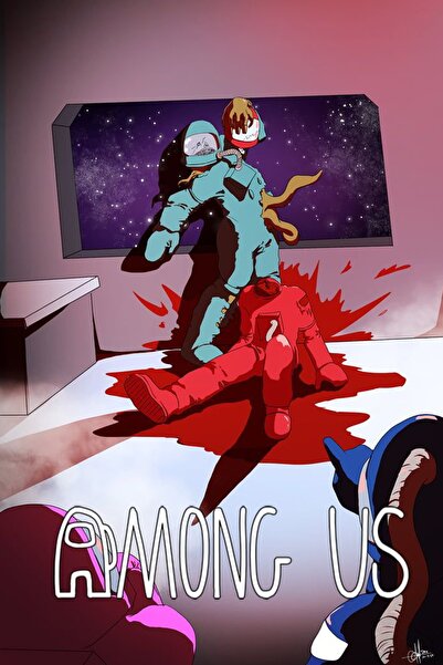 hediyeniburadabul Ανάμεσά μας Ξύλινη Αφίσα Τοίχου (πίνακας)