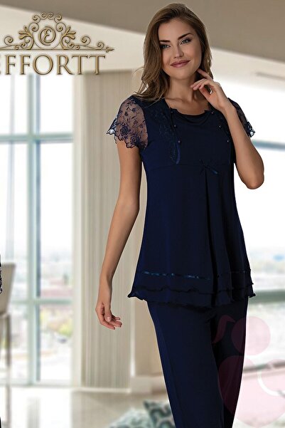 Effort Pijama Set de pijamale de maternitate Effortt 2051 bleumarin Lohusa