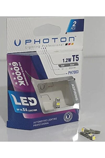 Photon Ph7003 T5 Gösterge Led Ampülü Beyaz (2 Adet)