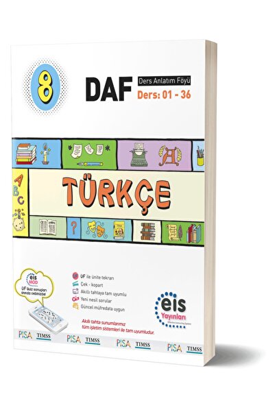 eis Yayınları 8. Sınıf Türkçe Ders Anlatım Föyü (tekli Deneme Hediyeli)
