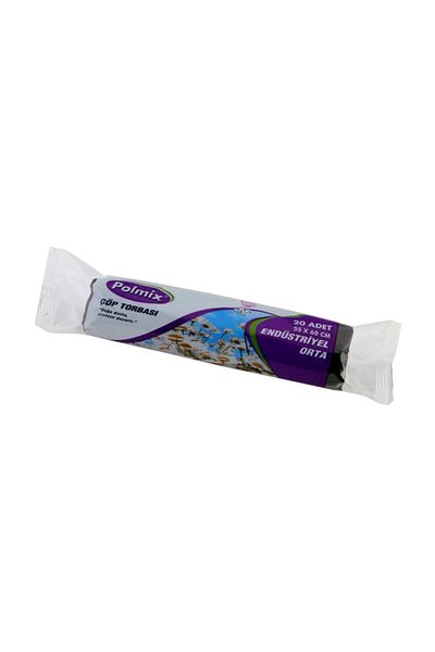 Polmix Industrial Medium Garbage Bag 55X60Cm 30Lt 25Micron 20Pcs