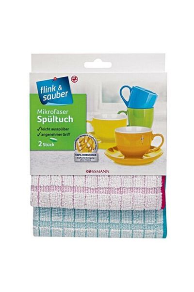 Flink Sauber Flink & Sauber Kitchen Cloth Microfiber Premium, 30x30 Cm 2 Pack