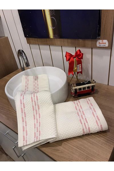 Özdilek Bronie 2-Piece Hand-Face Towel 50x90 Powder