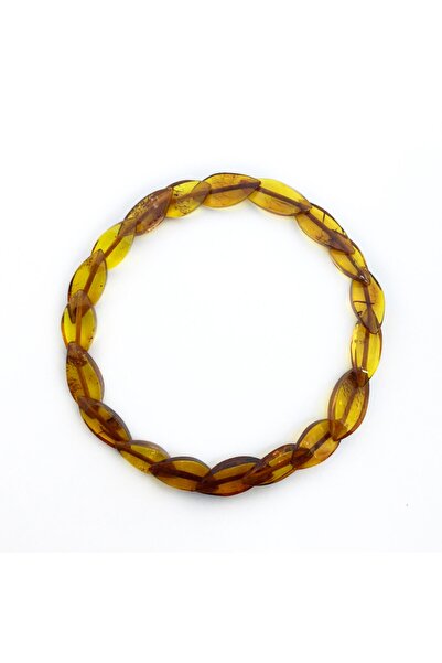 GAGO Doğal Taş Damla Kehribar Bileklik