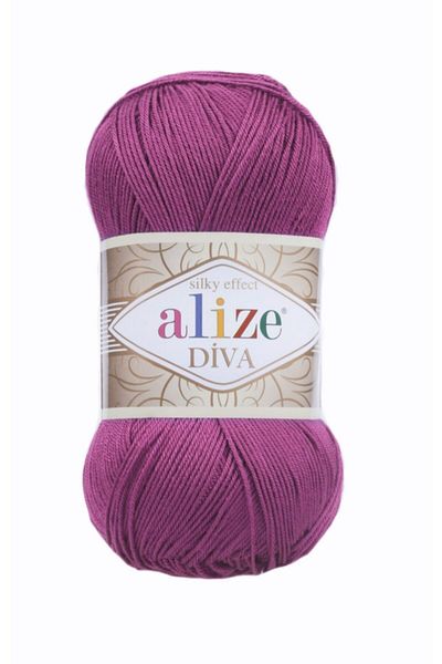 Alize ( 5 τεμάχια ) Diva 297 δαμάσκηνο νήματα πλεξίματος γιλέκο μπλούζα τουνίκ νήμα φορτωτή σάλι