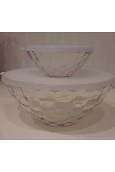 Tupperware Diamond 2 Piece Bowl