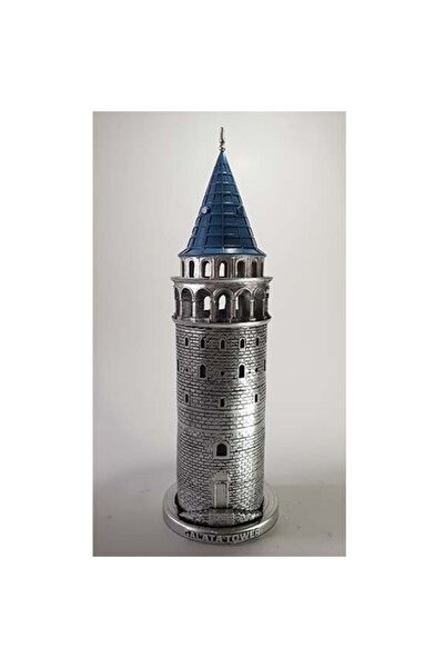 Hediye Seviyorum Galata Kulesi Gümüş 41 cm