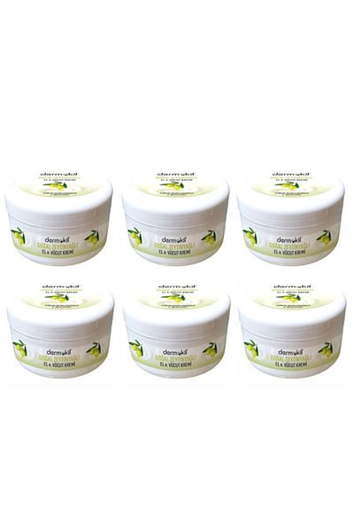 Dermokil Natural Hand Cream with Olive Oil - 220ml x 6 Pieces 617888931115