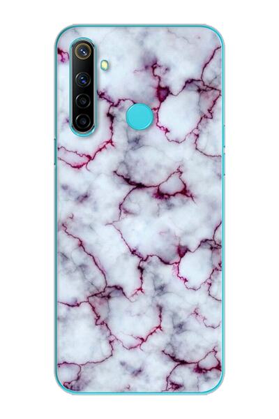 Spoyi Purple Marble Design Super Transparent Silicone Phone Case Oppo Realmi 6I