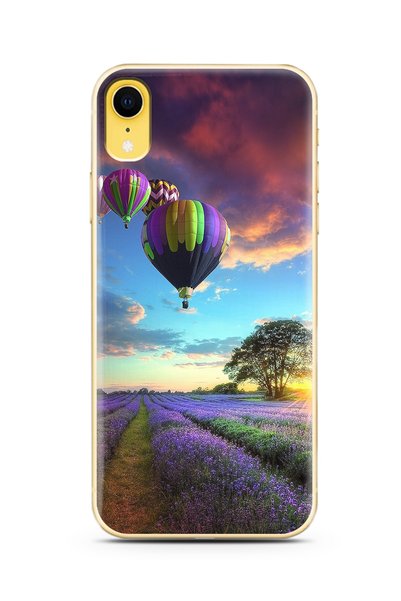 Spoyi Super Transparent Silicone Phone Case Iphone Xr with Lavender Garden De...