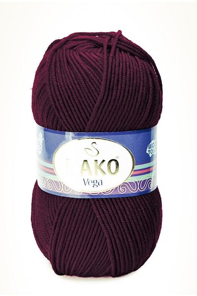 NAKO 5 Κομμάτια Vega 1576 Claret Red Πλεκτά Νήματα